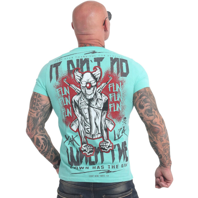 Yakuza Shirt No Fun turquoise 17032 11