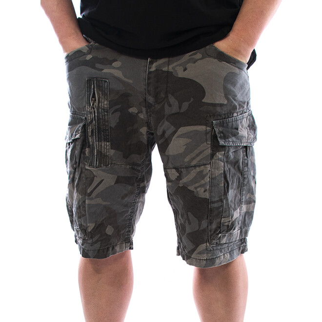 JETLAG Cargo Shorts 21-750 schwarz camouflage 11