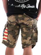 JETLAG Cargo Shorts 016-22 army camouflage 3