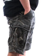 JETLAG Men Cargo Shorts 016-22 black camouflage