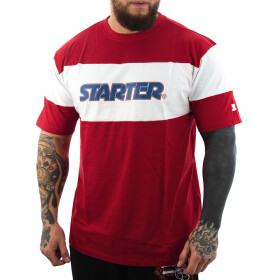 Starter Block Logo Shirt rot weiß 077 11