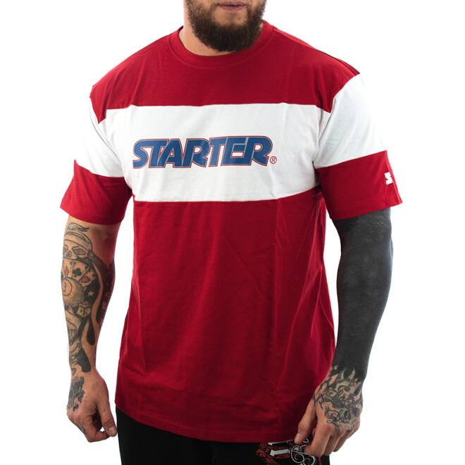 Starter Block Logo Shirt rot weiß 077 1