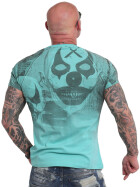 Yakuza Shirt Psycho Clown Allover turquoise 22