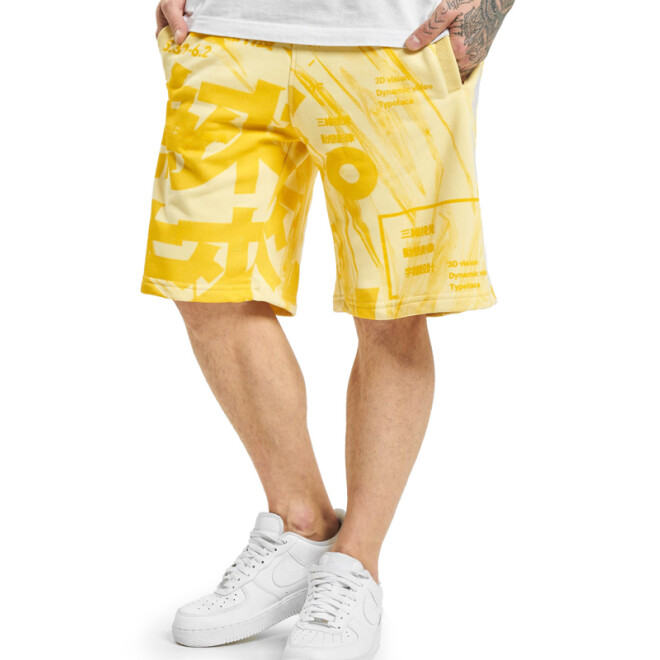 Yakuza Nippon Stylez Sweat Shorts gelb 1