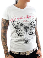 Vendetta Inc. Shirt Butterfly weiß VD-0012 1