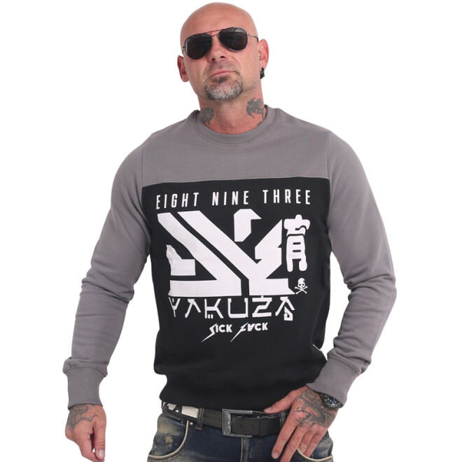 Yakuza Sweatshirt Nippon Two Face schwarz 17014 1
