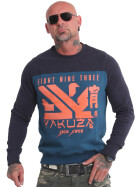 Yakuza Sweatshirt Nippon Two Face blau 17014 11