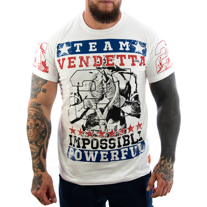 Vendetta Inc. Shirt Powerful weiß VD-1156 1