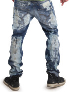 Yakuza Jeans Talquito Straight Jeans mid blue batik 2