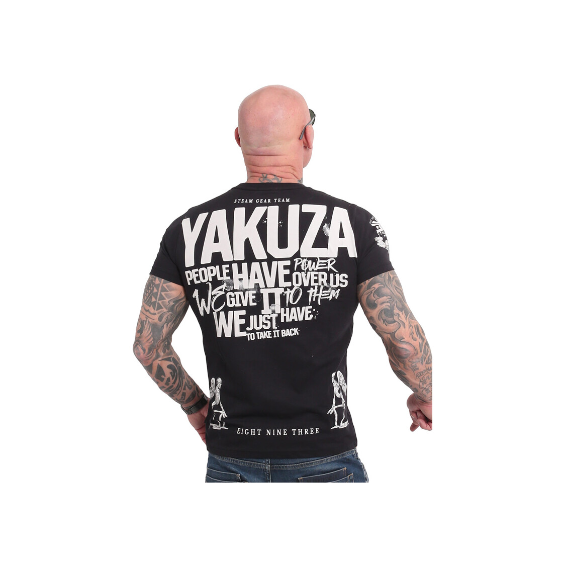 Nuevo señores yakuza neither the sun t-shirt negro