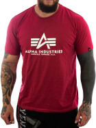 Alpha Industries T Shirt Big Logo rot 1