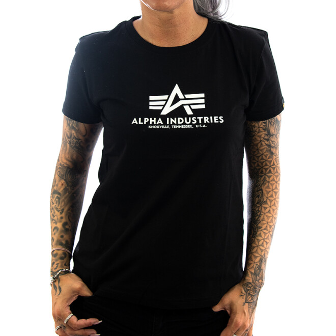 Alpha Industries Frauen Shirt Basic schwarz 11