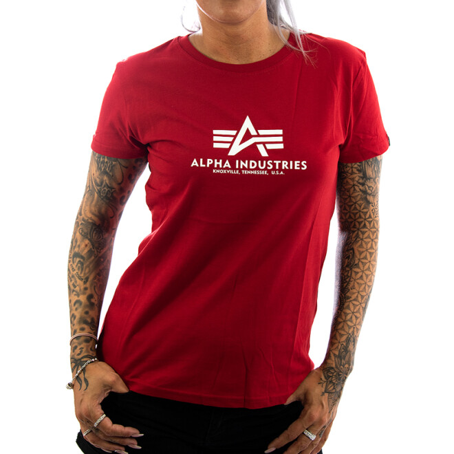Alpha Industries Frauen Shirt Basic rot 11