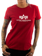Alpha Industries Frauen Shirt Basic rot 11