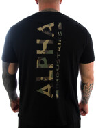 Alpha Industries T Shirt Backprint camouflage 1
