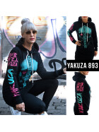 Yakuza Frauen Sweatshirt Allergic schwarz 18109 33