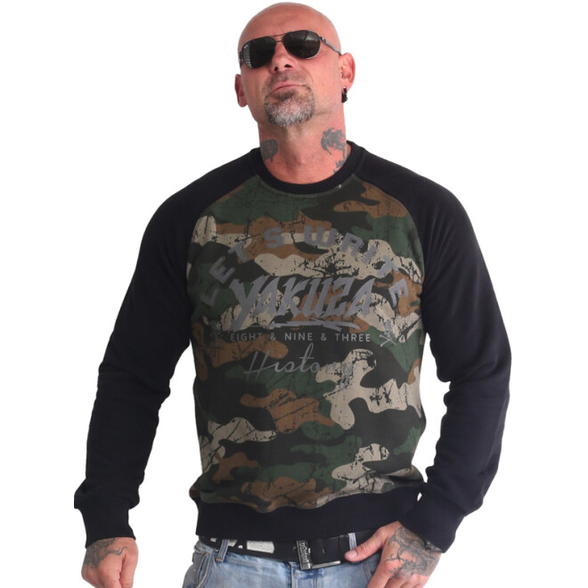 Yakuza Sweatshirt History Raglan camouflage 1