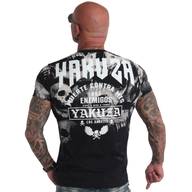 Yakuza Shirt Muerte Skull V02 schwarz 11