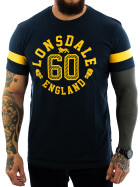 Lonsdale Shirt - ASKERSWELL blau/gelb 17125-3625 11