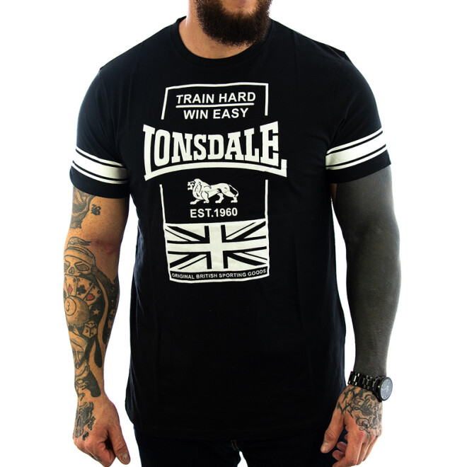Lonsdale Shirt - CHARMOUTH schwarz/weiß 117131-1500 11
