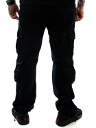 JETLAG men cargo pants black 008 B W31/L32