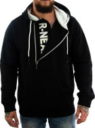 Rusty Neal Streetwear Kapuzen-Sweatshirt mit 1/2 Zipper schwarz 7006 11