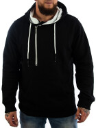 Rusty Neal Streetwear Kapuzen-Sweatshirt mit 1/2 Zipper schwarz 7006 22