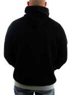 Rusty Neal Stehkragen Kapuzen Sweatshirt im Individuellem Design schwarz 9325 22