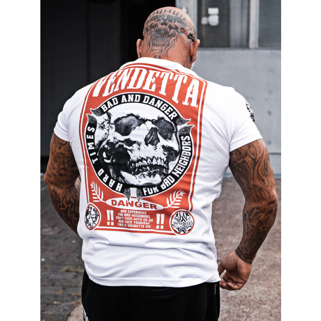 Vendetta Inc. Shirt Bad and Danger VD-1174 weiß 1
