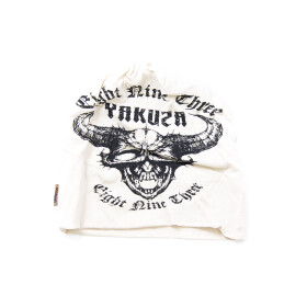 Yakuza Unisex Knit Beanie Mütze cream white, black 11