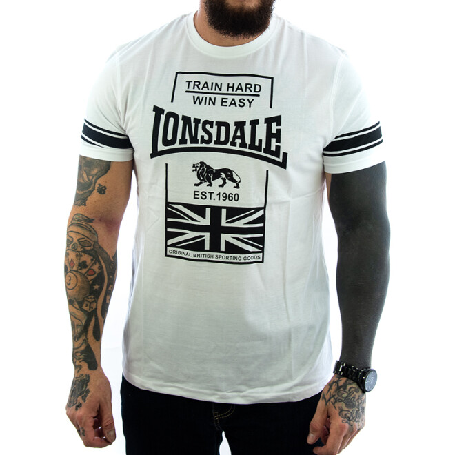 Lonsdale Shirt - CHARMOUTH schwarz/weiß 117131-7509 11