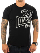 Lonsdale T-Shirt Langsett 111262 schwarz 3XL