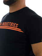 Alpha Industries Herren T-Shirt schwarz/orange 126505 22