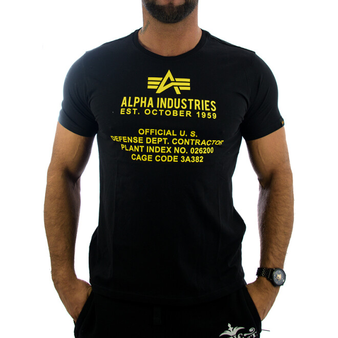 Alpha Industries Herren T-Shirt schwarz 118509 1
