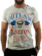 Rusty Neal T-Shirt OUTLAW BONEFIRE grau melange 15279 1