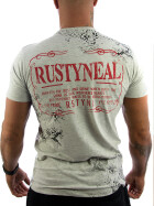Rusty Neal T-Shirt OUTLAW BONEFIRE grau melange 15279 3