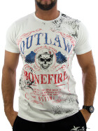 Rusty Neal T-Shirt OUTLAW BONEFIRE weiß 15279 1