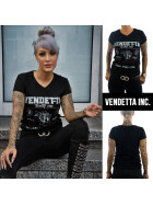 Vendetta Inc. Damen Shirt Tiger schwarz 0021 2