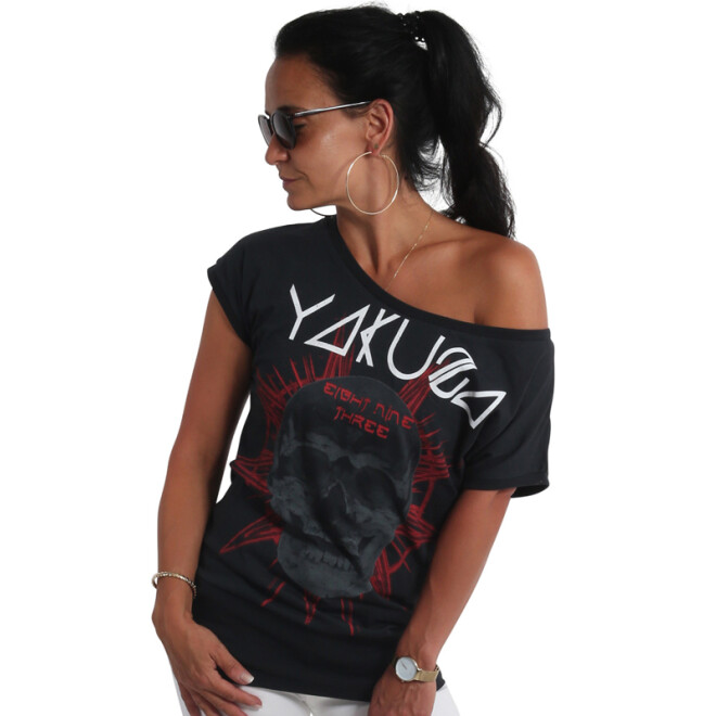 Yakuza Frauen Shirt Supernova 19125 schwarz 11