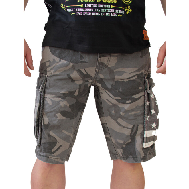 JETLAG Cargo Shorts SO16-22 schwarz camouflage 1