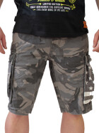 JETLAG Cargo Shorts SO16-22 schwarz camouflage 11