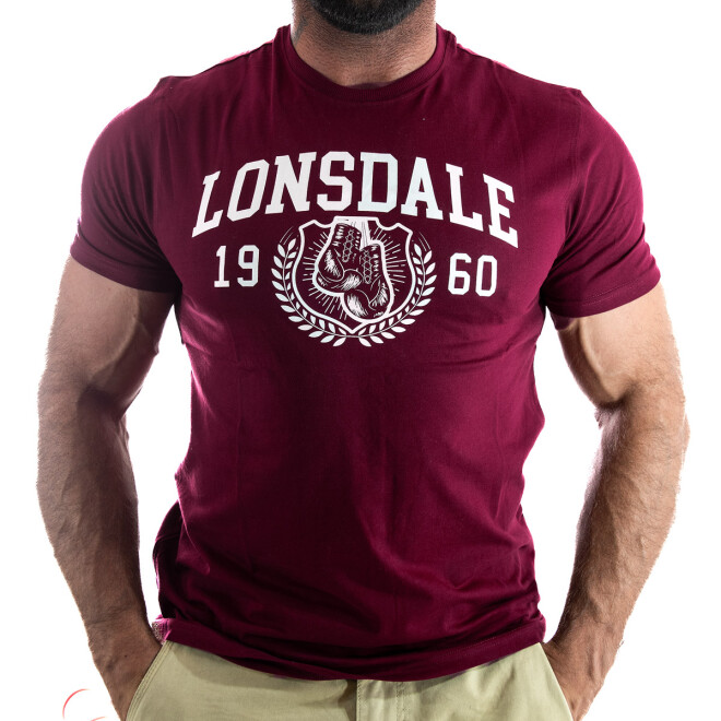 Lonsdale T-Shirt Staxigoe oxblood 117223 1
