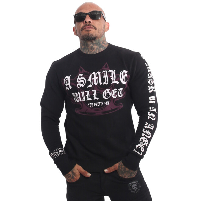 Yakuza Smile Sweatshirt schwarz 21015 1