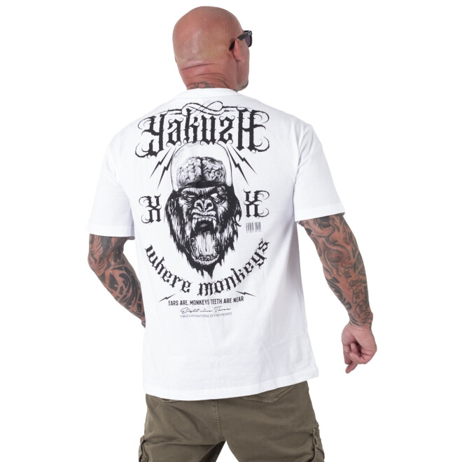 Yakuza T-Shirt Monkeys Oversize weiß 21045 1
