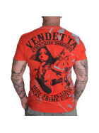 Vendetta Inc. Shirt Real Crime rot 1195 S