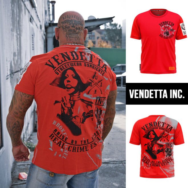 Vendetta Inc. Shirt Real Crime rot 1195 11