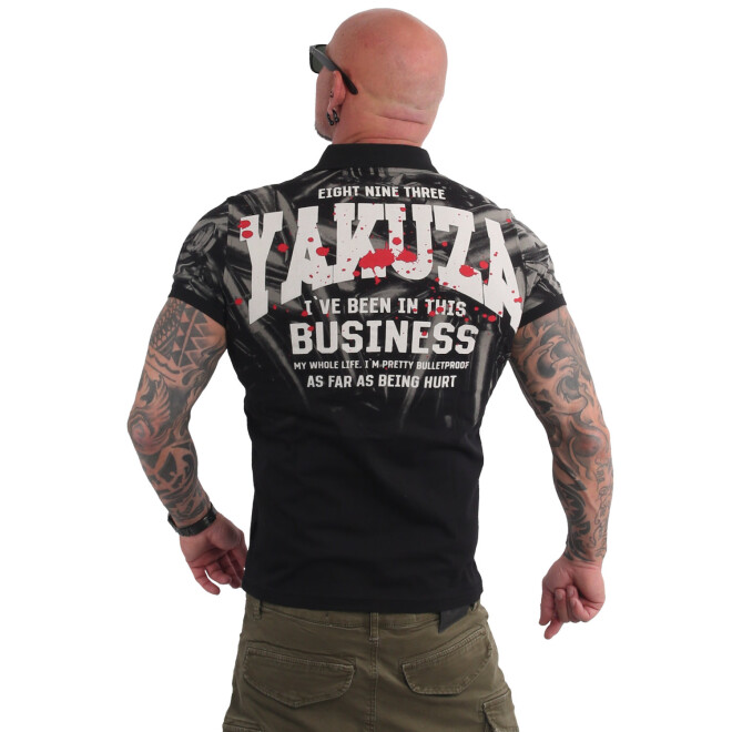 Yakuza Polo Shirt Business schwarz 21047 1