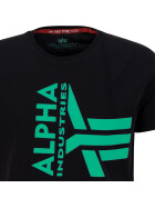 Alpha Industries Half Logo Foam Shirt schwarz 106510 2