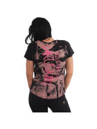 Yakuza Damen Darkside V-Neck T-Shirt schwarz 21123 22