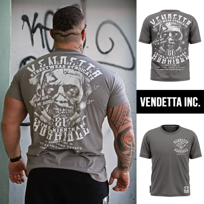 Vendetta Inc. Shirt Crime Nightmare grau VD-1201 1